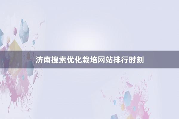 济南搜索优化栽培网站排行时刻